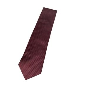 Paul Dione Tie 100% silk Burgundy Maroon EUC